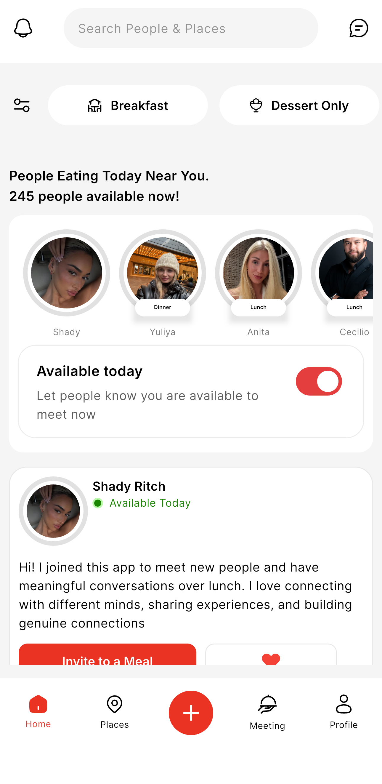 TalkChop app home screen